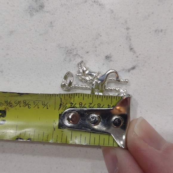 Vintage carousel horse sterling charm - Picture 5 of 5